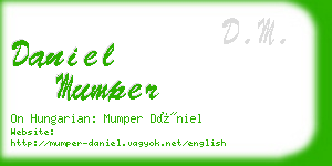 daniel mumper business card